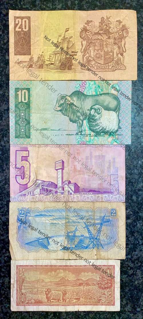 SET OF VARIOUS GOVERNORS & DECIMALS R20 TO R1  ( 1 BID TAKES ALL)