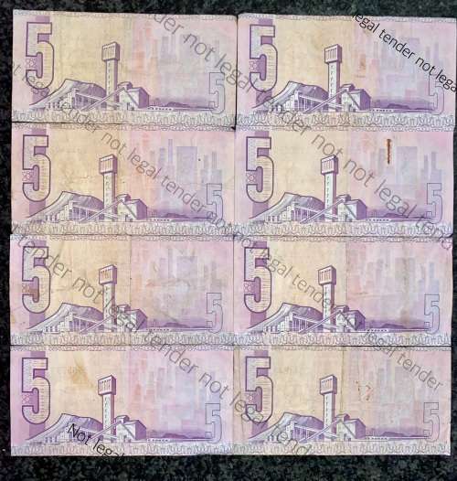 TW DE JONGH R5 -B2,B3,B5,B6,B9,B11,B14 & B15 VAN RIEBEECK WTM 1978 -- 4TH ISSUE (1 BID TAKES ALL)