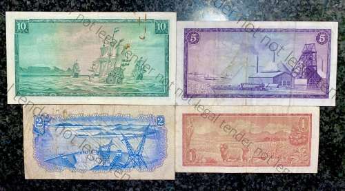 COMPLETE SET OF TW DE JONG & DECIMALS R10 -R1 ,,, 1967-1975( 1 BID TAKES ALL)