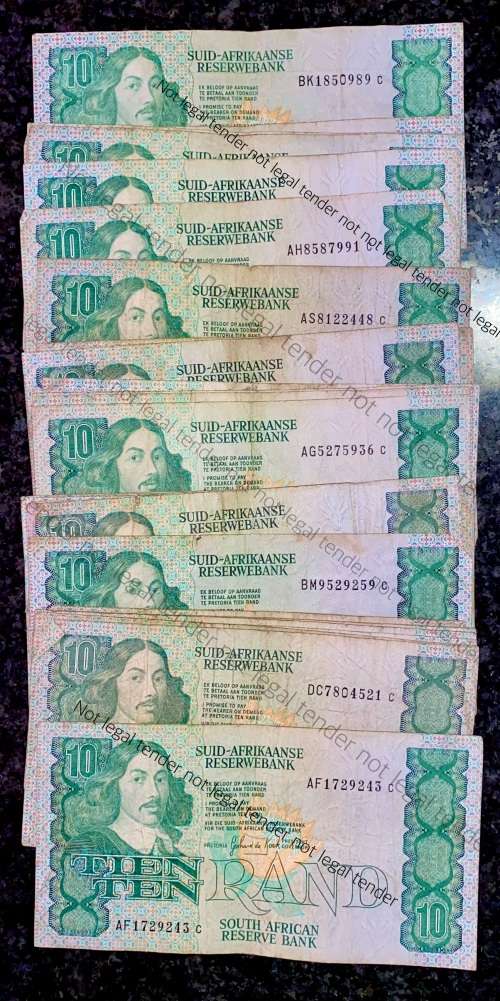 GPC DE KOCK R10 --1985-- 3RD ISSUE (1 BID TAKES ALL 25 NOTES)