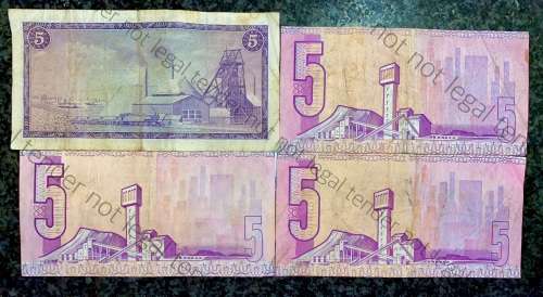 SET OF R5 NOTES ALL GOVERNORS FROM 1967-1990(1 BID TAKES ALL)