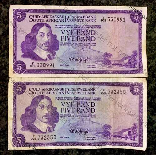 TW DE JONGH R5 - SPRINGBUCK WTM 1967  - 1ST ISSUE (1 BID TAKES ALL)