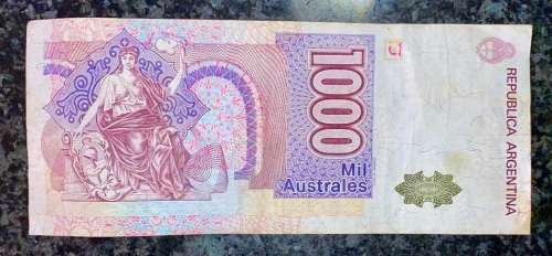 ARGENTINA 1000 PESOS ND 1990