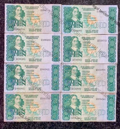 GPC DE KOCK R10 --1982- 2ND ISSUE (1 BID TAKES ALL 8 NOTES)