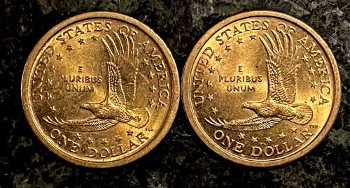 U S A SET OF SACAGAWEA 1 DOLLAR LIBERTY DENVER MINT & PHILADELPHIA MINT 2000(1 BID TAKES ALL)