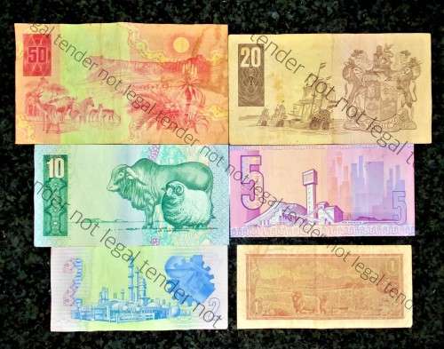 COMPLETE SET OF GPC DE KOCK & DECIMALS R50 SCARCE BA SERIE`S TO R2,,,1980s (R1 TW DE JONGH 1975)