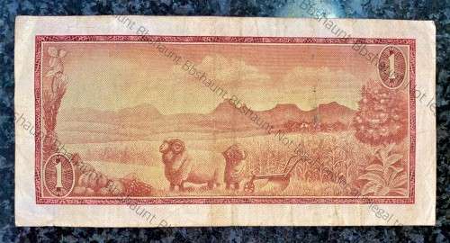 REPLACEMENT NOTE TW DE JONGH R1 -- Z9 -- SPRINGBUCK WTM 1ST ISSUE 1967