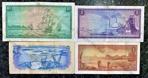 COMPLETE SET OF TW DE JONGH & DECIMALS R10 TO R1 - 1967 - 1974 ALL SPRINGBUCK WTM ( 1 BID TAKES ALL)