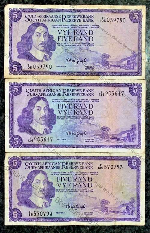 TW DE JONGH R5 - SPRINGBUCK WTM 1967  - 1ST ISSUE (1 BID TAKES ALL)