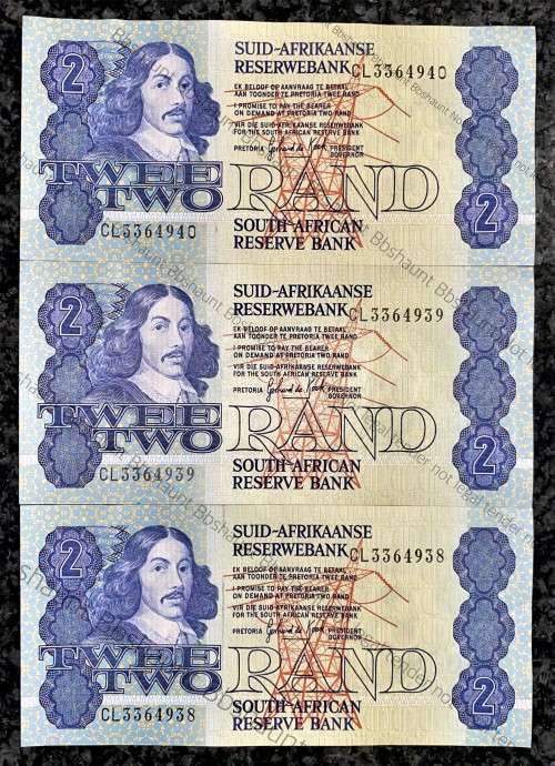GPC DE KOCK R2 IN SEQUENCE CL3364940-938  AUNC 3RD ISSUE 1984 (1 BID TAKES ALL)