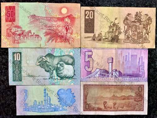 COMPLETE SET OF ALL AA GPC DE KOCK & DECIMALS R50AA TO R2A - 1980s(R1A TW DE JONGH)(1 BID TAKES AL