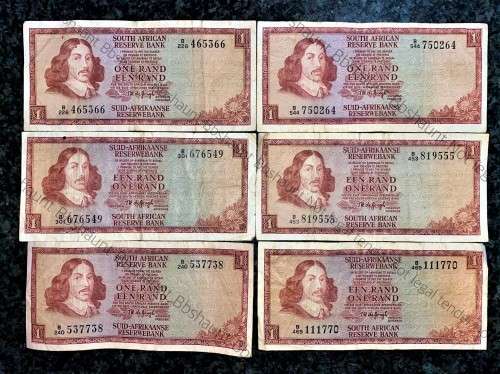 TW DE JONGH R1 - B SERIES ( 1 BID TAKES ALL 6 NOTES)