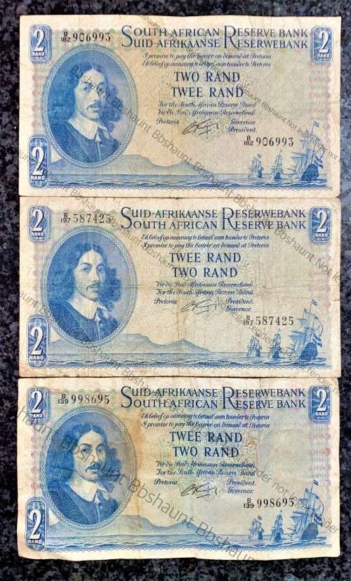 G RISSIK R2 -  B139, B182 & B197 -- 1962 -- 1 ST ISSUE (1 BID TAKES ALL)