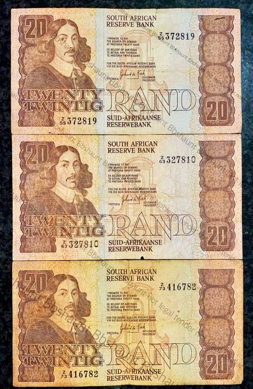REPLACEMENT NOTES GPC DE KOCK R20 - Z55, Z63 & Z73 - THIRD ISSUE 1984 (1 BID TAKES ALL)