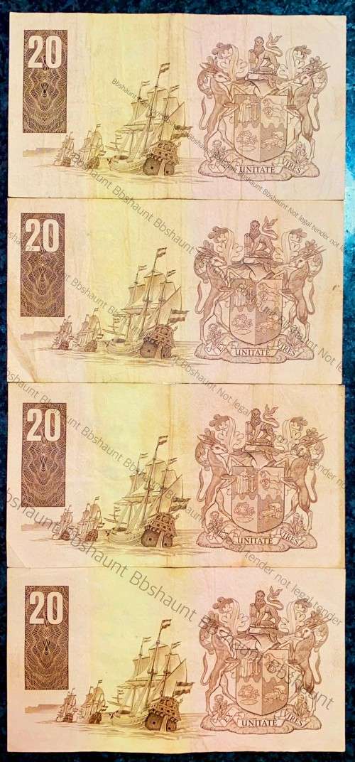 REPLACEMENT NOTES GPC DE KOCK R20 - Z63, Z68, Z75 & Z56 - THIRD ISSUE 1984 (1 BID TAKES ALL)
