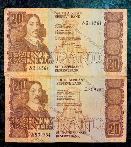REPLACEMENT NOTES GPC DE KOCK R20 - Z66 & Z68 - THIRD ISSUE 1984 (1 BID TAKES ALL)