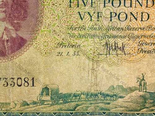 MH DE KOCK 5 POUND 02-03-1954 E/A 3RD ISSUE C33