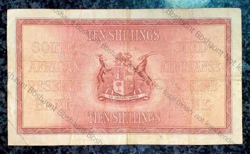 MH DE KOCK 10 SHILLINGS 1947 E89 /636.826 FIRST ISSUE E/A