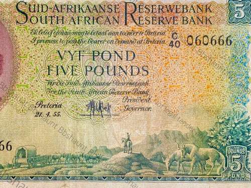 MH DE KOCK 5 POUND 24-04-1955 E/A 3RD ISSUE C40/ 06066