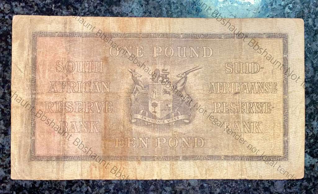 MH DE KOCK 1 POUND 1947 E/A 1ST ISSUE  A167