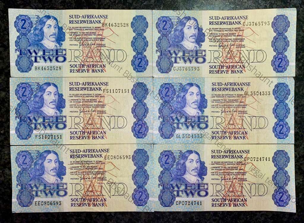 GPC DE KOCK R2 --1980s--(1 BID TAKES ALL 6 NOTES)