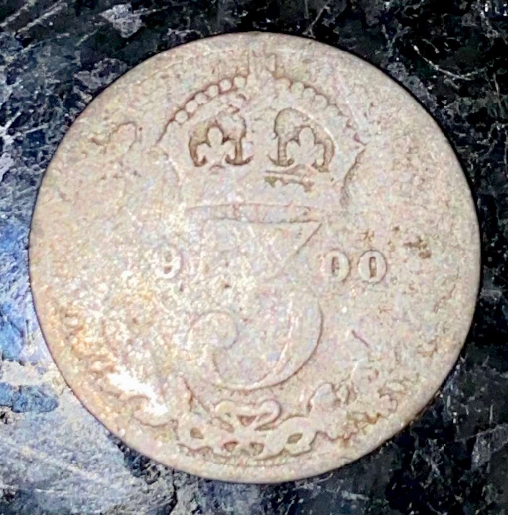GREAT BRITAIN SILVER 3 PENCE 1900