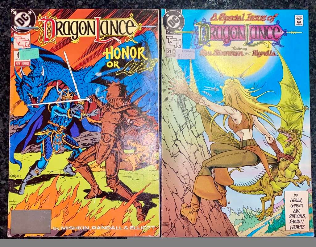 DRAGON LANCE NO4 & NO21 - 1988 (DC)(1 BID TAKES ALL)