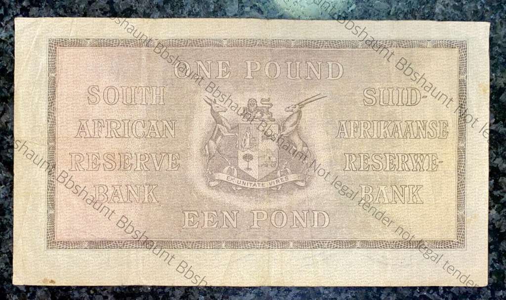 MH DE KOCK 1 POUND 1947 E/A 1ST ISSUE  A176