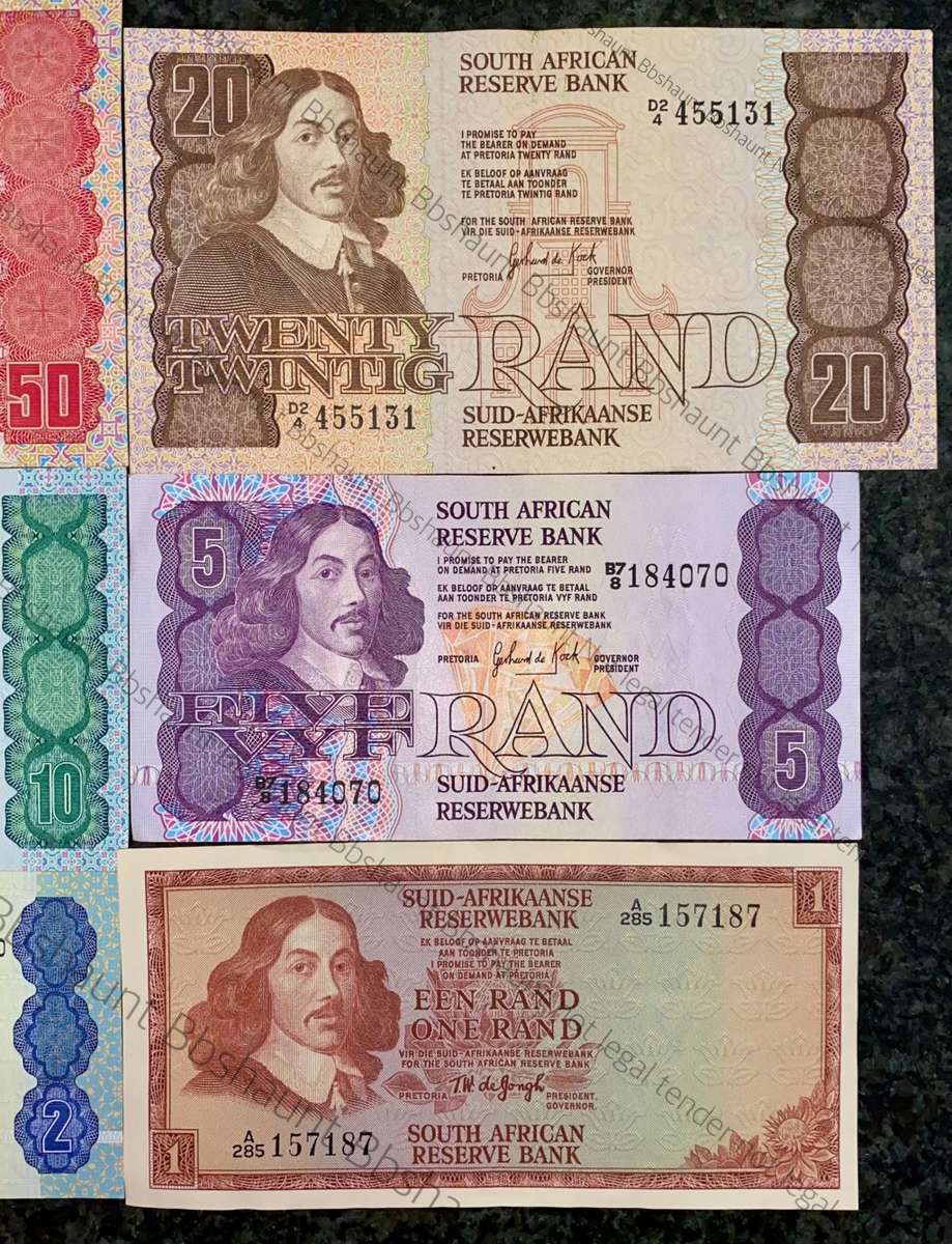 COMPLETE SET OF CL STALS & DECIMALS R50 TO R2AA--1ST ISSUE 1990 [R1 TW DE JONGH 1975]1 BID TAKES ALL