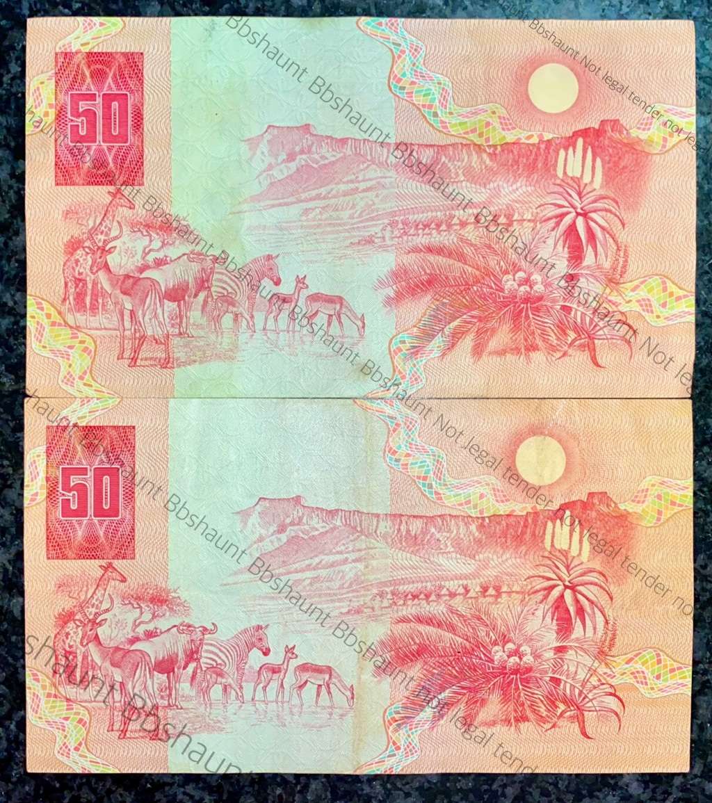 SET OF R50s - GPC DE KOCK A/E 3RD ISSUE 1984 AB & CL STALS 1990 AF(1 BID TAKES ALL)