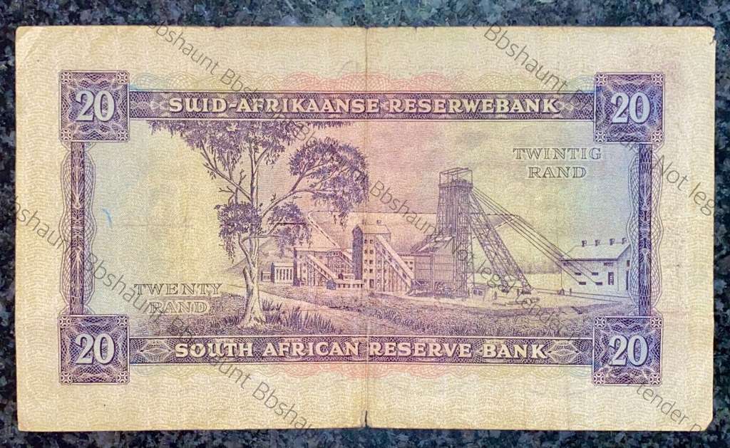 G RISSIK R20-- D2-- FIRST ISSUE 1962 A/E VAN RIEBEECK WTM BIG NOTE