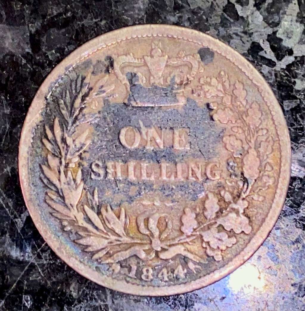 GREAT BRITAIN SILVER 1 SHILLING 1844