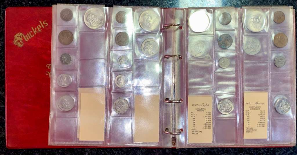 S A UNION & RSA COLLECTION --ALBUM & 1965-1968 SETS -- IN ORIGINAL BICKELS ALBUM PAGE, MINTAGE CARDS