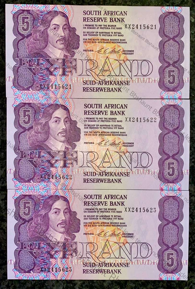 REPLACEMENT NOTES CL STALS R5 IN SEQUENCE XX2415621-623 UNC 1ST ISSUE 1990(1 BID TAKES ALL)