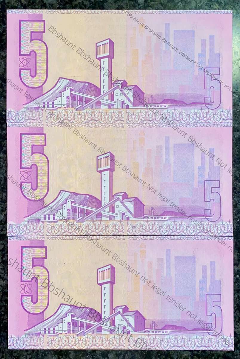 REPLACEMENT NOTES CL STALS R5 IN SEQUENCE XX2415621-623 UNC 1ST ISSUE 1990(1 BID TAKES ALL)