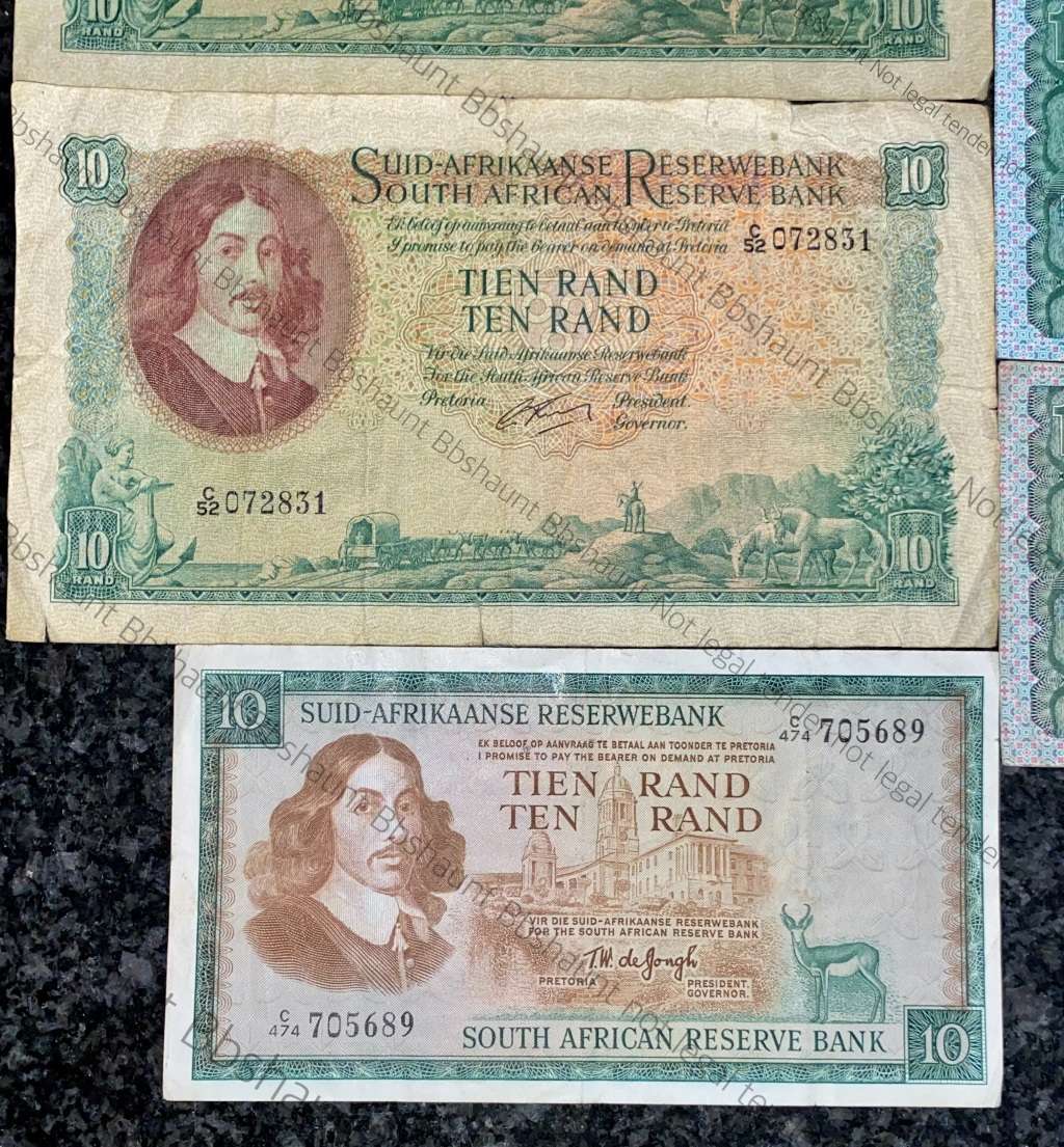 SET OF R10 NOTES ALL GOVERNORS FROM 1961-1990(1 BID TAKES ALL)