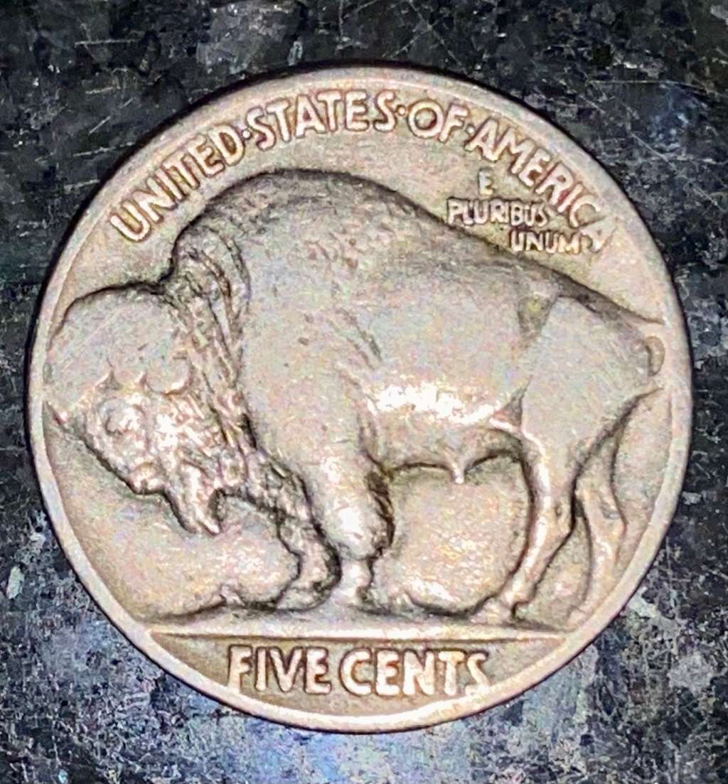 U S A BUFFALO & AMERICAN INDIAN 1926 FIVE CENT -