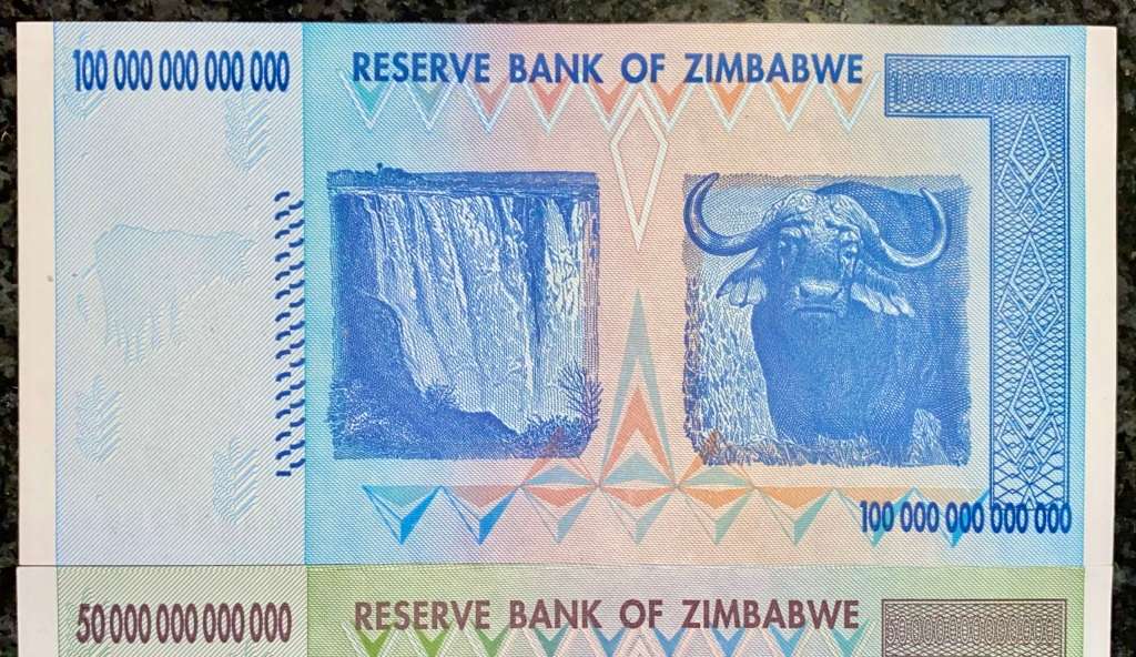 ZIMBABWE FULL SET TRILLION DOLLARS + REPLACEMENT 20 TRILLION ZA 100 TRILLION TO 10 TRILLION 2008 UNC