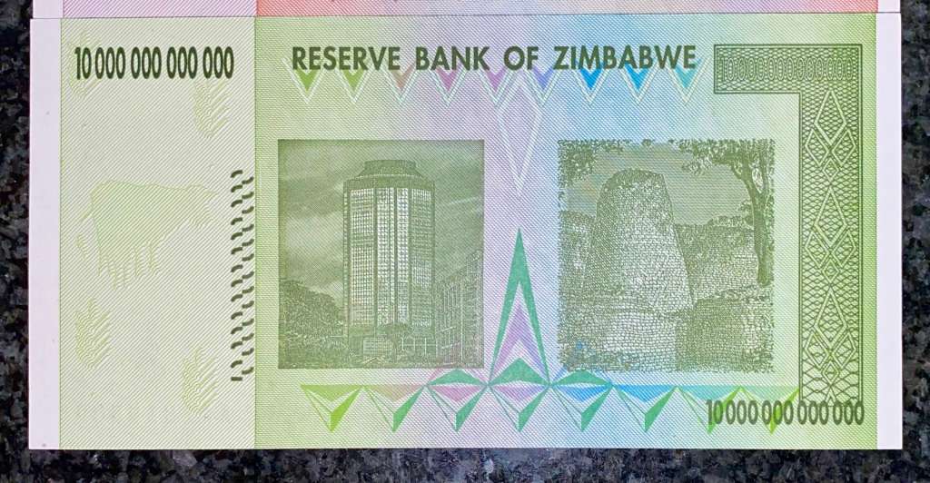 ZIMBABWE FULL SET TRILLION DOLLARS + REPLACEMENT 20 TRILLION ZA 100 TRILLION TO 10 TRILLION 2008 UNC