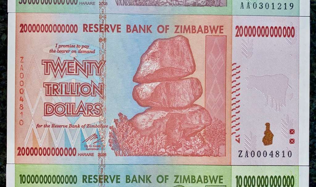 ZIMBABWE FULL SET TRILLION DOLLARS + REPLACEMENT 20 TRILLION ZA 100 TRILLION TO 10 TRILLION 2008 UNC