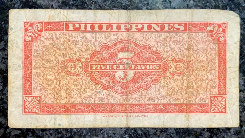 PHILIPPINES 5 CENTAVOS 1949