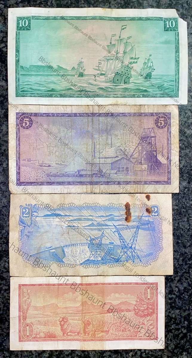 COMPLETE SET REPLACEMENT NOTES TW DE JONGH R10 -W20, R5 -X3, R2 -Y2 & R1 -Z27 -- 1967-1975