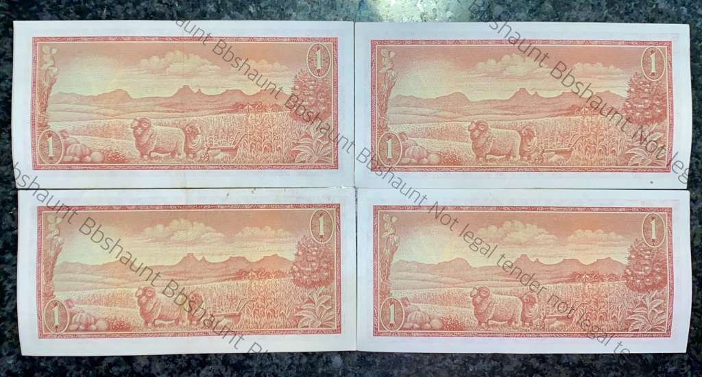 TW DE JONGH R1 CLOSE IN SEQUENCE UNC-AUNC -- A SERIES SPRINGBUCK WTM ( 1 BID TAKES ALL)