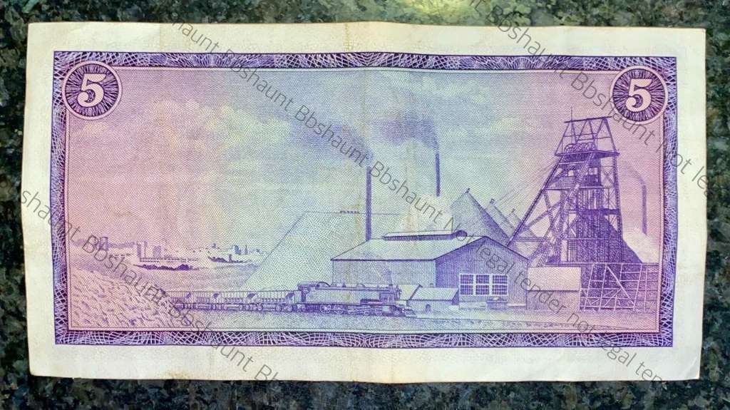 REPLACEMENT NOTE TW DE JONGH R5 -- X3 -- 1967 A/E 1ST ISSUE SPRINGBUCK WTM