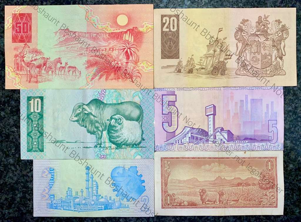 COMPLETE SET OF GPC DE KOCK & DECIMALS R50AA TO R2A - 1980s (R1A TW DE JONGH 1975) 1 BID TAKES ALL)