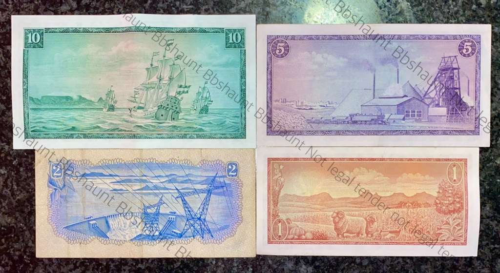 COMPLETE SET OF TW DE JONGH & DECIMALS R10 TO R1 AUNC - EF MOSTLY SPRINGBUCK WTM 1967-1975