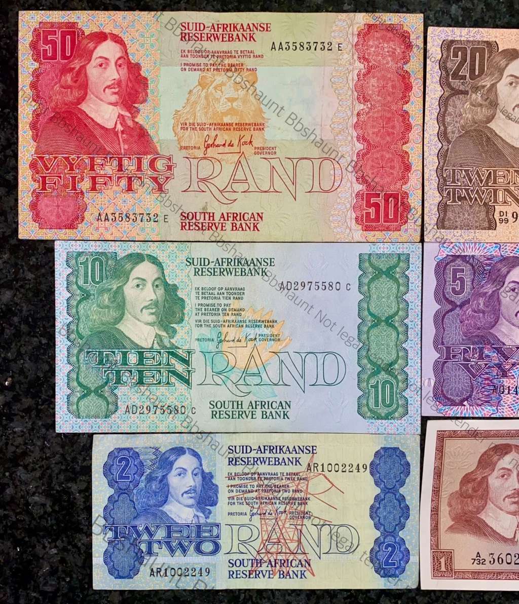 COMPLETE SET OF GPC DE KOCK & DECIMALS R50AA TO R2A - 1980s (R1A TW DE JONGH 1975) 1 BID TAKES ALL)