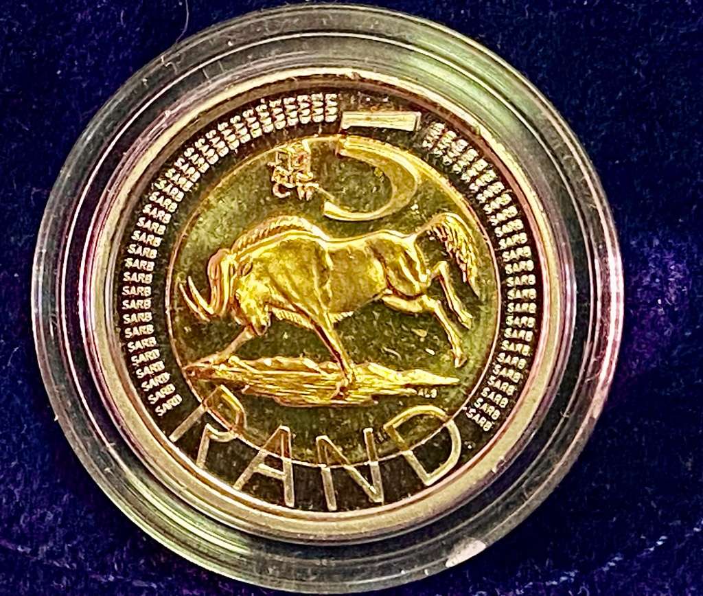 SOUTH AFRICA OOM PAUL MINTMARK R5 -- 2008 -- WITH SAM BAG & CERTIFICATE IN CAPSULE