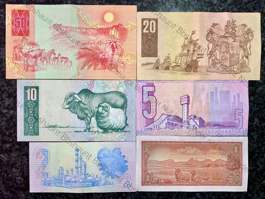 COMPLETE SET OF GPC DE KOCK & DECIMALS R50 TO R2A GOOD CONDITION 1980s(R1A TW DE JONGH 1975)
