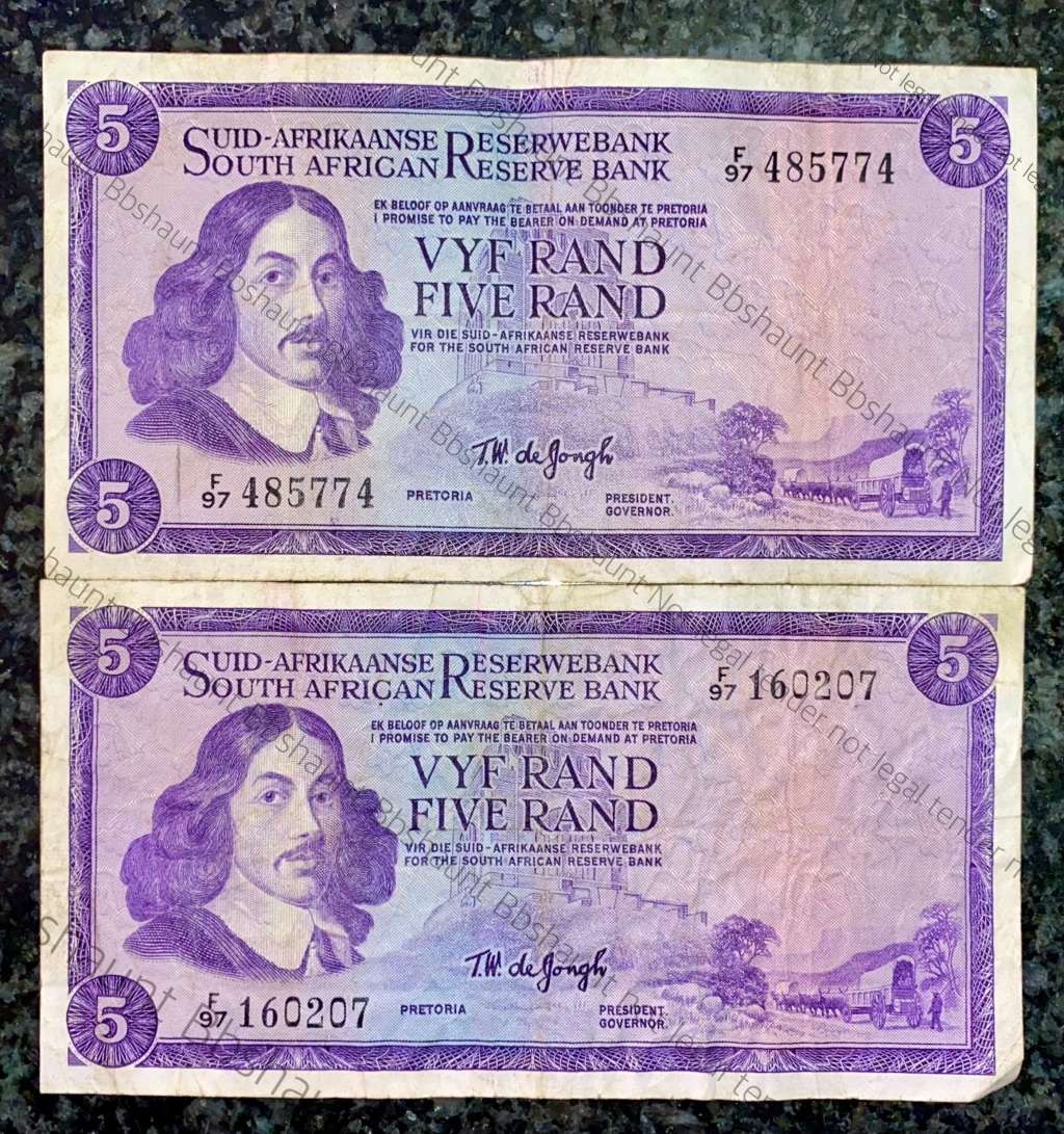 TW DE JONGH R5 F97 - SPRINGBUCK WTM 1967 - 1ST ISSUE (1 BID TAKES ALL)